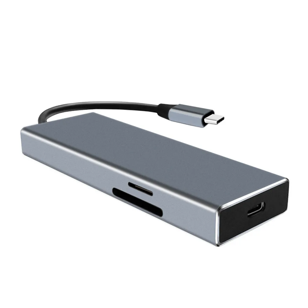 Type-c интерфейс к Hdmi 4K конвертер Usb адаптер концентратор ридер PD зарядка 7 в 1# BO