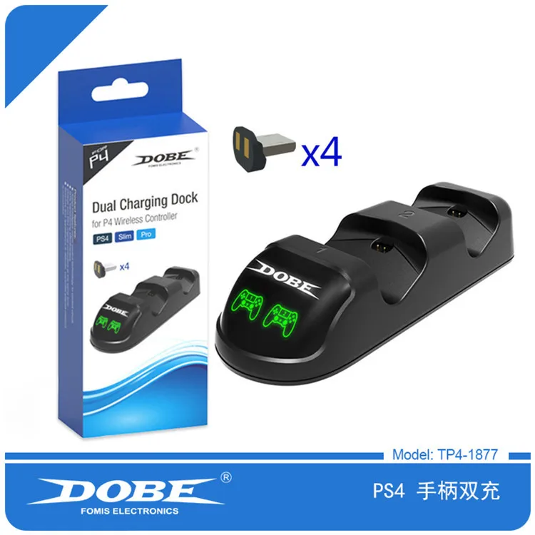 PS4/Pro/тонкий двойной контроллер зарядная док-станция с 4 usb зарядными дуглами для sony Playstation 4 PS 4 серии Аксессуары для игр