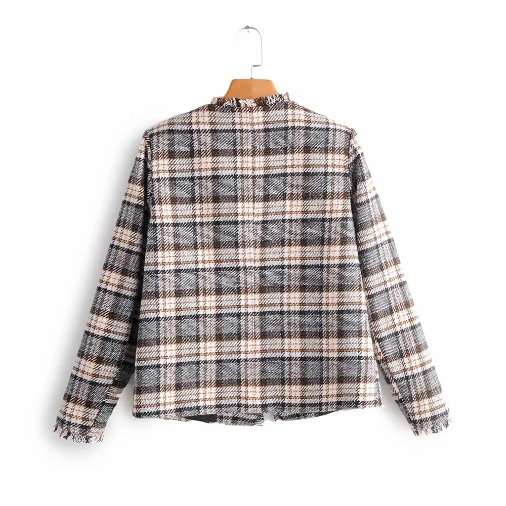 

Csy-z236 WOMEN'S Dress New Products Graceful Plaid Short Suit Jacket