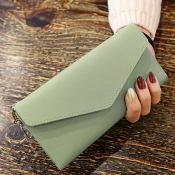

2020 Fashion Women Long Wallet with Tassel Quality Leather Cluths Multi-function Ladies' Card Holder Female Coin Purse Wallet