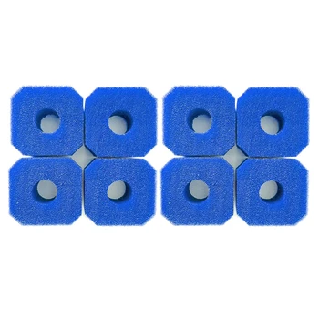 

8 Pcs Reusable Washable Swimming Pool Sponge Filter, Can Be Used in Swimming Pool Bathtub and Spa, for V1, for S1,Blue