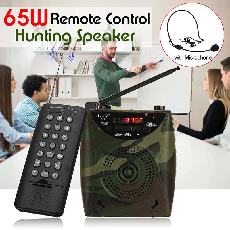 

Efficient 65W Hunting Decoy Call Electronic Bird Caller Electric Hunting Decoy Speaker MP3 Player Remote Controller Kit