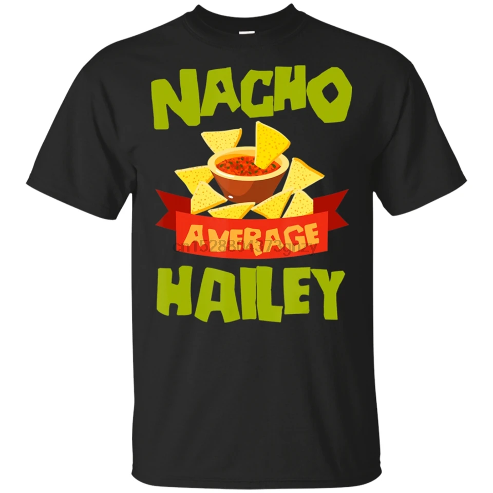 Мужские Начо средняя Hailey веселые дни рождения именная футболка Размеры M-3Xl