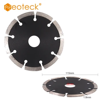 

Neoteck 6 Pcs 115mm 4.5" Diamond Cutting Dry Disc Blade Dry Cutting Diamond Saw Blade Concrete Granite Ceramic Circular Saw