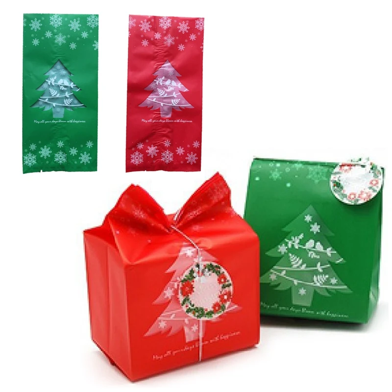 

50pcs/Pack Christmas Candy Box Gift Box For Children Kids Xmas Tree Christmas Party Festive Decoration Supplies