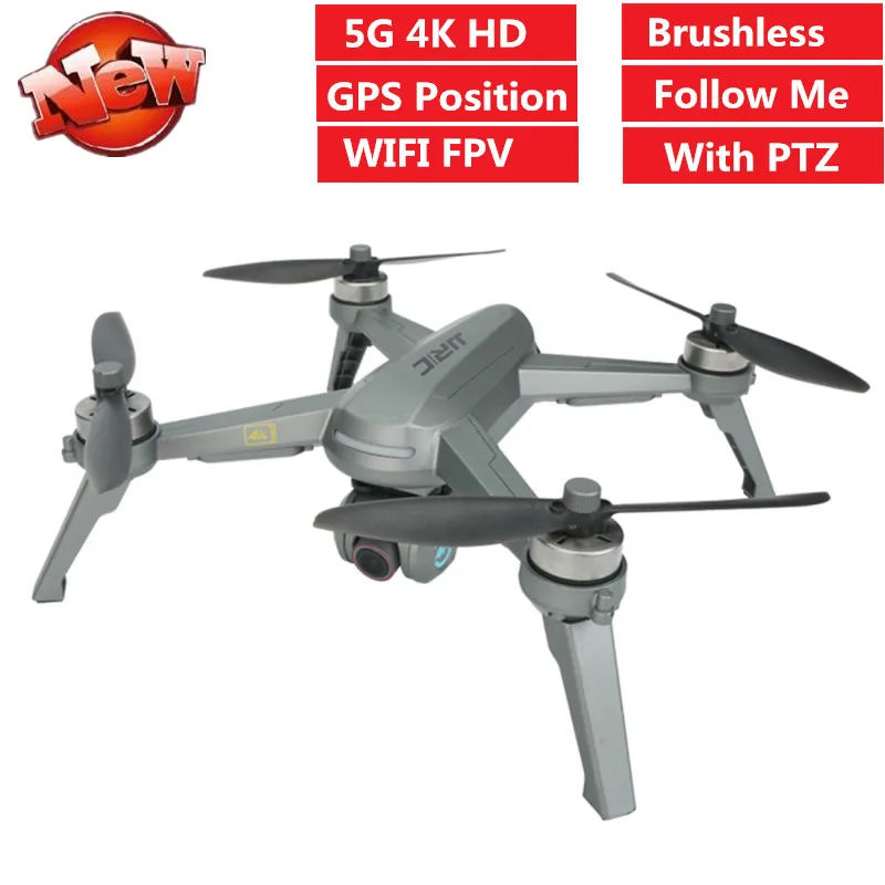 

WIFI FPV With 4K Adjustab HD Camera PTZ Camera Foldable Brushless RC Quadcopter GPS Position Follow Me Optical Flow Position Toy