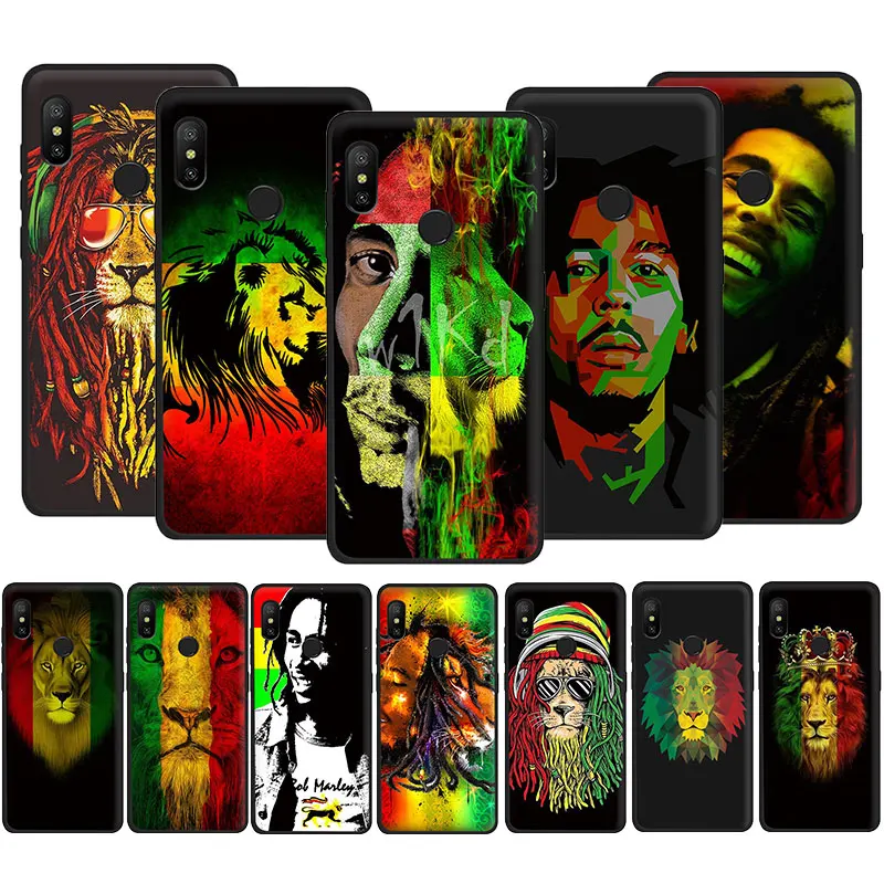 Мягкий чехол для телефона Bob marley lion Xiaomi Poco X3 Nfc Mi A3 9T CC9E Pro 6 8 9 SE A1 A2 5X 6X Lite F1 Mix 2S MAX 3 |