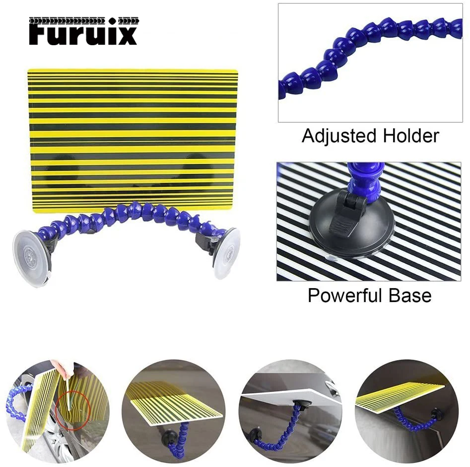 

Плата для ремонта вмятин без покраски с регулируемым держателем для удаления вмятин на кузове автомобиля инструмент для тестирования желтых полос