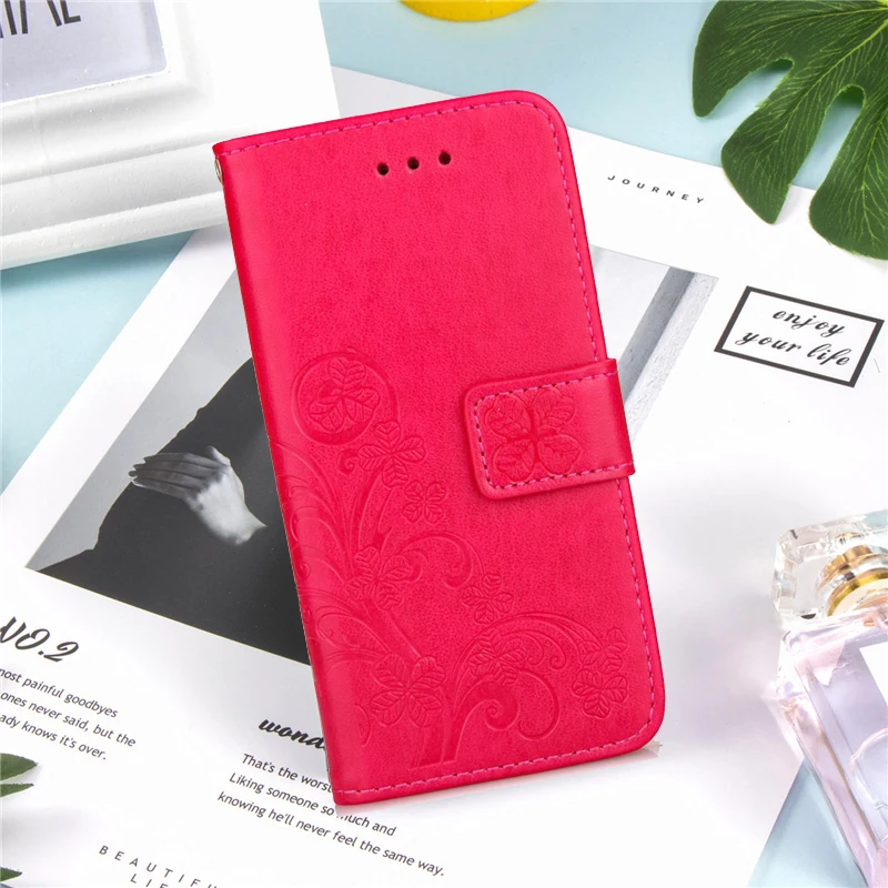 Da Cao Cấp Sang Trọng Lật Quyển Sách Dành Cho Huawei Honor Chơi COR L29 Chơi 3 Hoa Hồng Hoa Ví Đứng Ốp Lưng Ốp Điện Thoại túi Coque 