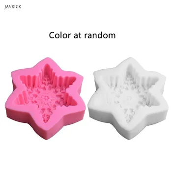 

JAVRICK Big Size Snowflake Silicone Resin Mold Soap Wax Candle Jewelry Art Craft Tools