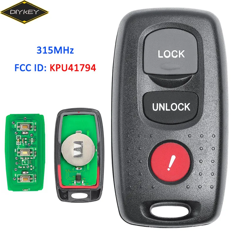 DIYKEY KPU41794 315 МГц для Mazda 3 6 MPV Субару Outback Protege 5 кнопки дистанционного ключа
