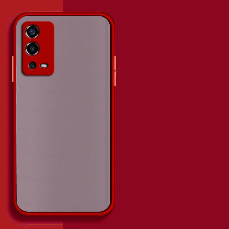 cases for oppo back Matte PC Cover For OPPO A55 Case OPPO A15 A16 A52 A54 A55 A72 A74 A91 A92 A93 A94 A95 Cover Shockproof Phone Case OPPO A55 4G oppo flip cover