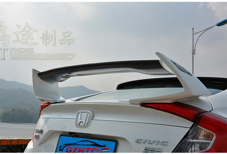 Подходит для HONDA CIVIC 10 gen type R спойлер из углеродного волокна