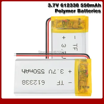 

612338 550mAh Lipo Battery 3.7V 612338 Lithium Polymer Li-polymer Batteries For DVR GPS MP3 MP4 Cell Phone Speaker