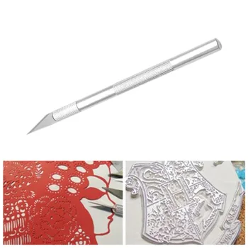 

Dropshipping OUTAD Portable Craft Knife Precision Blade Cutter Non-slip Handle Professional Metal Engraving Tool for Wood Paper