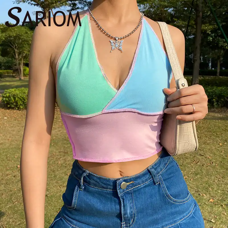 halter neck bralette top