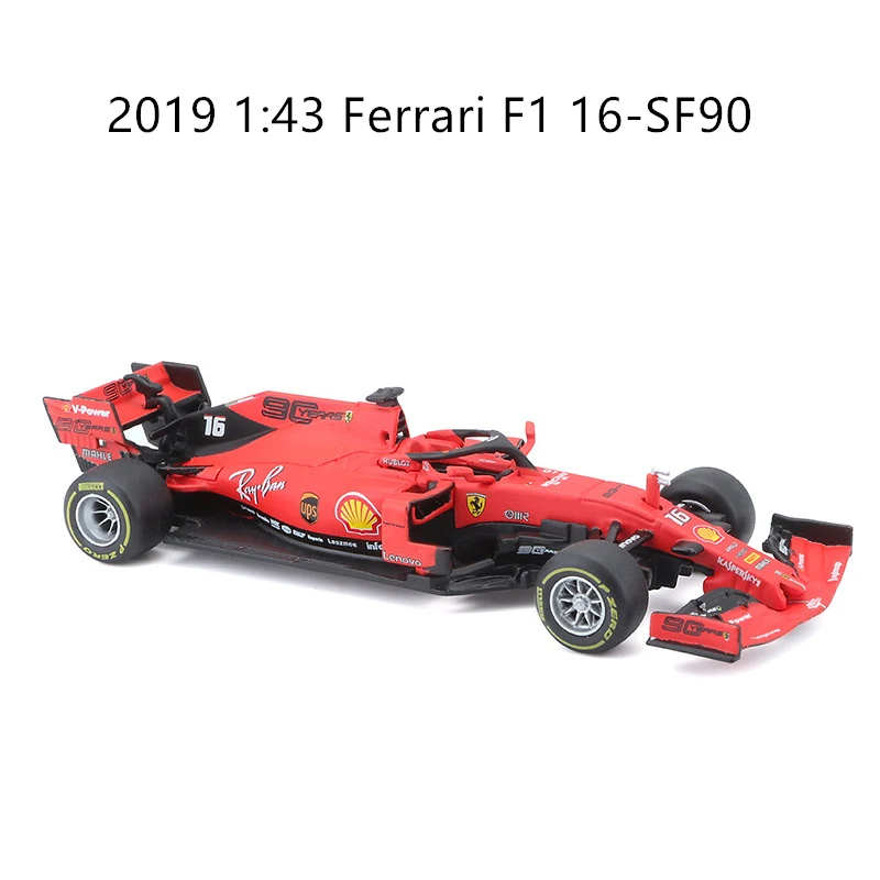 Burago 1:43 Ferrari 5-SF90 сплав F1 модель автомобиля литье под давлением модель автомобиля моделирование автомобиля украшение коллекция Подарочная игрушка - Цвет: 16-SF90