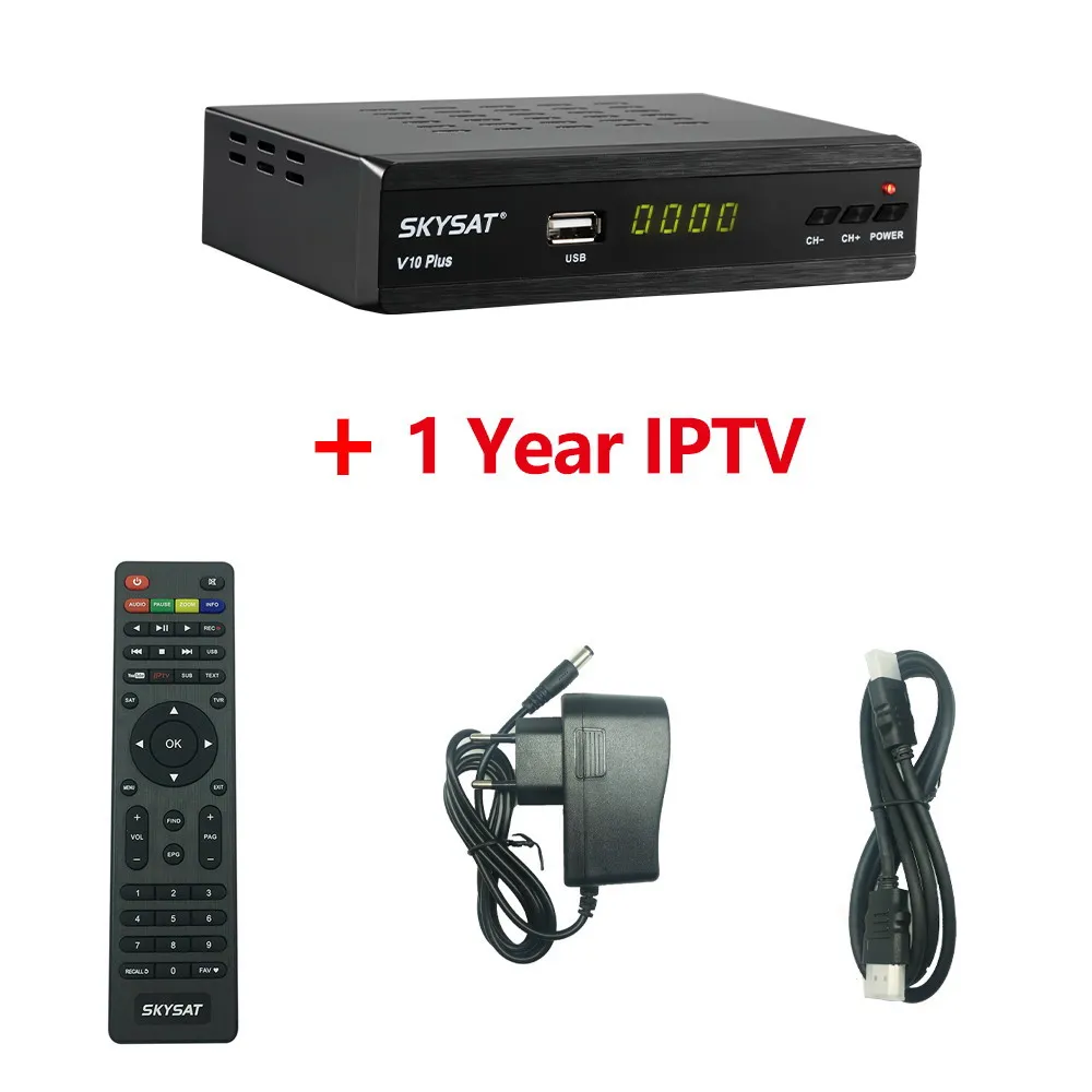 V10 1 year IPTV CCCams для Испании Германия Португалия 1 год 7 линий HD спутниковый ТВ приемник наиболее стабильный CCCams сервер - Цвет: V10 1 year IPTV
