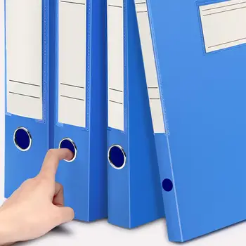 

A4 Size File Box Office Supplies PP Plastic Waterproof Data Box Area Marked File Storage Folder Organizer For Home