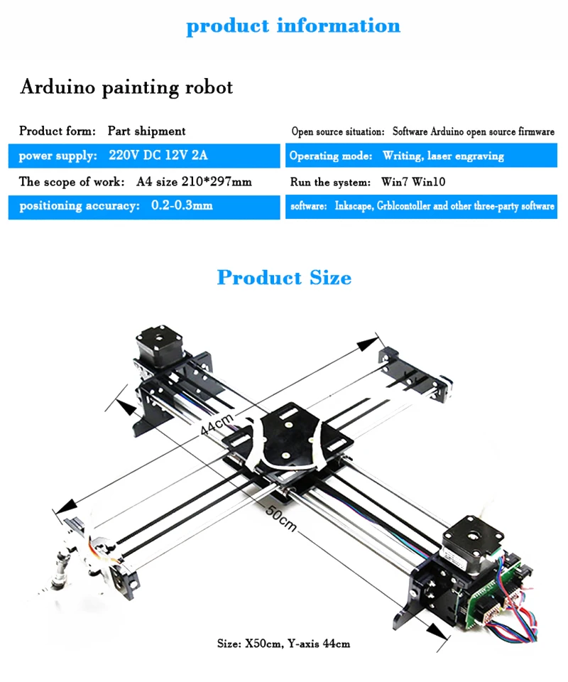 Drawbot ручка Рисование робот машина для письма надпись Corexy XY-плоттер роботизированная машина письмо машина для письма с UNO доска