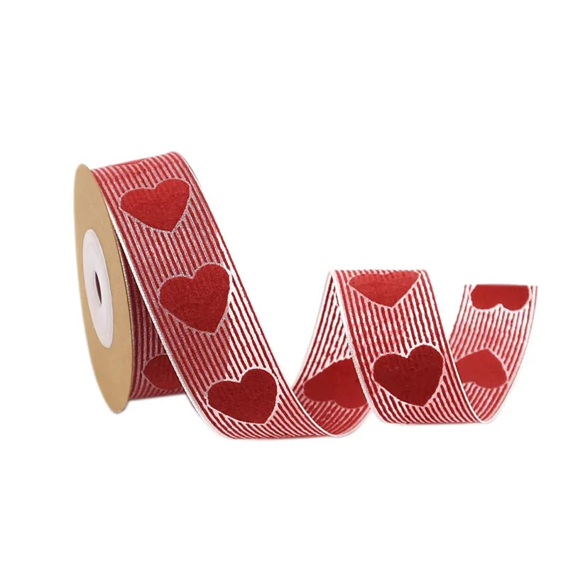 10 ярдов 6-25 мм Сердце резинка из Полиэстера Лента для вышивка рукоделие декорации ленты с нанесенным изображением ручной работы DIY лук
