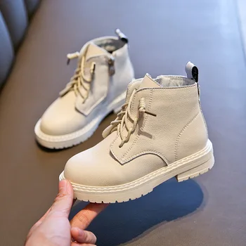 

MXHY children's boots2019new spring and autumn winter boys' boots England wind short boots children's princess boots kids boots