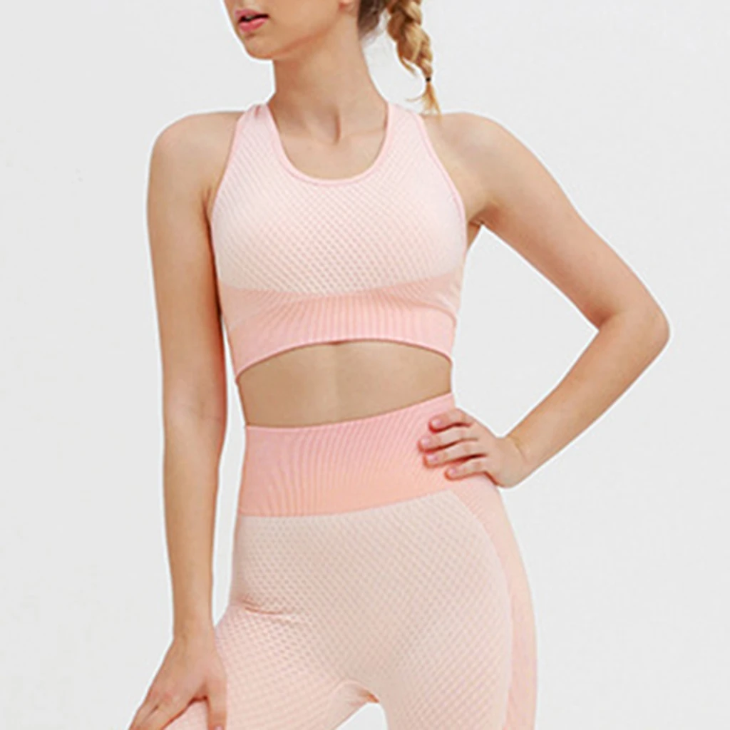 Women Racerback Sports Bras High Impact Workout Gym Activewear Bra Shapewear Vest Crop Top