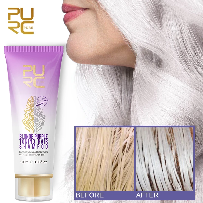 Cena Bez żółtego blond szampon do włosów Ulta Beauty Brass Off transformacja fioletowy szampon nawilżający srebrny kolor włosów farbowany zabieg