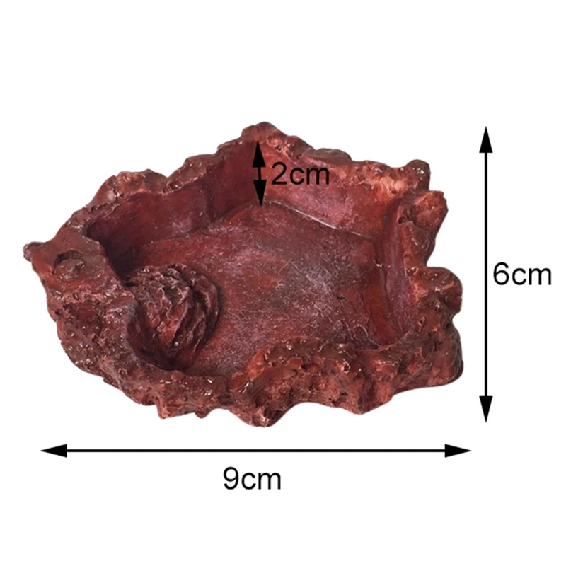 Кормушка для рептилий, миска из смолы, нетоксичный пищевой горшок для воды, черепаха, черепаха, Скорпион, ящерица, крабы для Кормление домашних животных, поднос#7