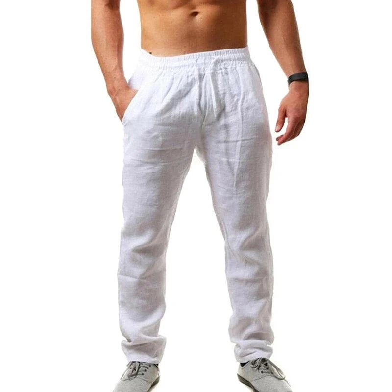2021 Men Polyester Trousers Hip Hop Breathable Sports Trousers Men Casual Comfortable Pants