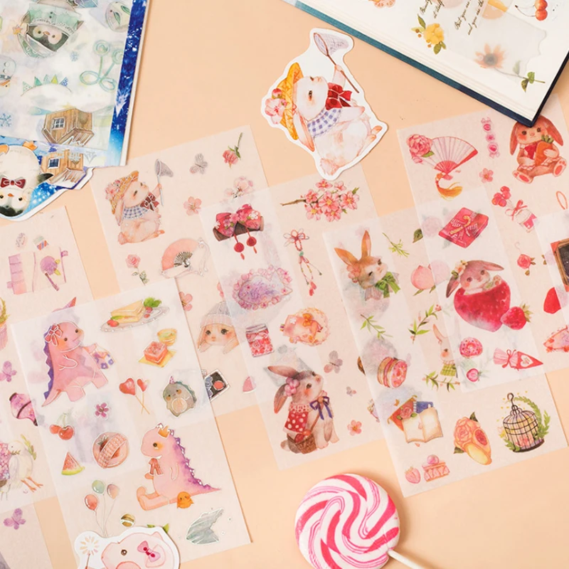 15 упаковок/партия, новые наклейки для домашних животных, DIY Kawaii планировщик для скрапбукинга, канцелярские товары, школьные принадлежности - Цвет: Mixed design