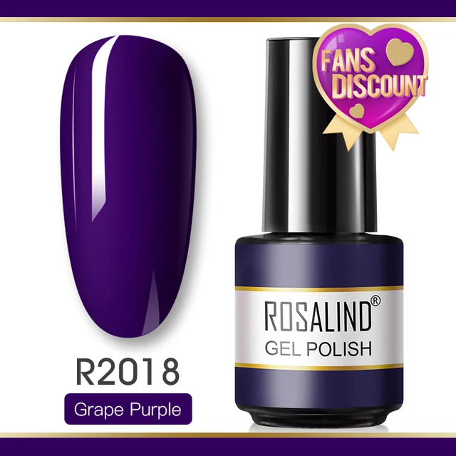 ROSALIND Gel Nail Polish Glitter Gel For Manicure Art Semi Permanent Hybrid Varnish Need UV LED Base Top Coat Nail Polish RAR2018