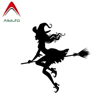 

Aliauto Cartoon Car Sticker Evil Witch Flying In The Sky Accessories Waterproof Vinyl Decal for Motorcycle Lada Opel,13cm*13cm