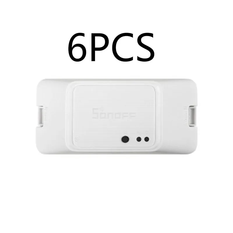 6PCS 10/8/6 шт. SONOFF BASIC R3 Smart Wifi переключатель «сделай сам» таймер Управление дома Модули автоматизации совместим с eWelink Alexa/Google Home - Комплект: 6PCS
