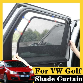 

For VW Golf 2003-2009 GTI 2.0T three-door version 5Pcs card type magnetic car curtain sun shade car window shade car styling
