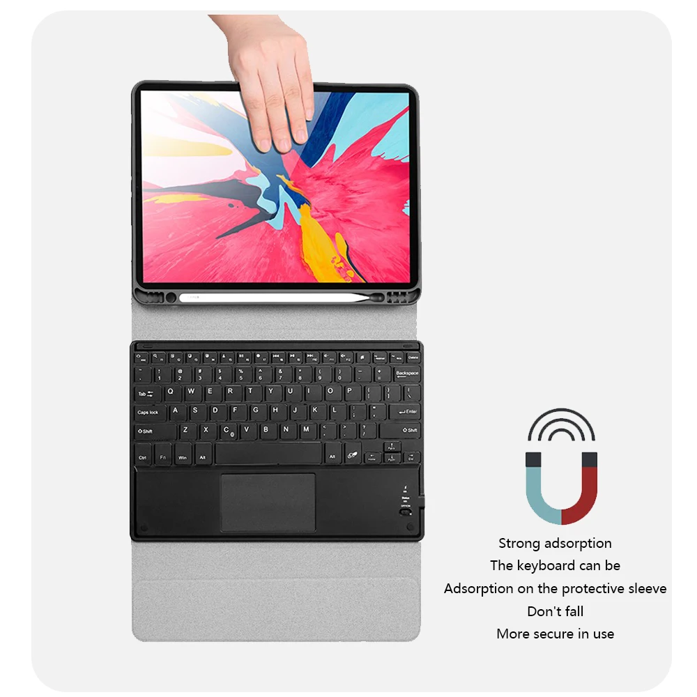 Клавиатура для планшета Apple iPad 7th Gen 10," чехол для планшета США тачпад Клавиатура чехол из полиуретановой кожи для планшета набор с карандашом