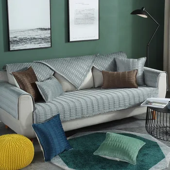 

Winter Plush Sofa Cushion Cloth Non Slip Cushion Simple Modern Double Universal Sofa Cover Cover Cover Towel