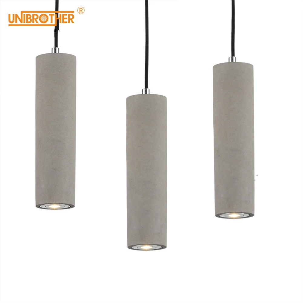 Nordic cement single head pendant Lights personality creative