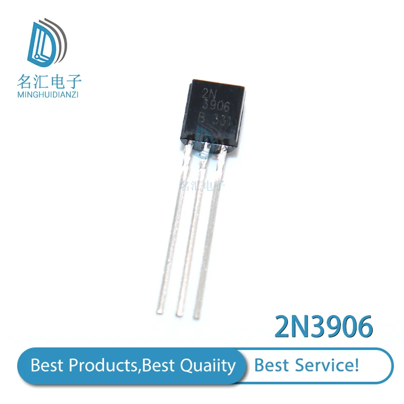 100 шт. 2N3906 TO-92 3906 TO92 0.2A 40V PNP транзистор | Электронные компоненты и принадлежности