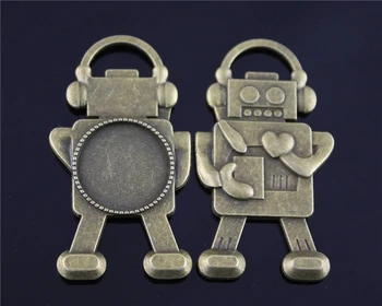 

6 Pieces 60mm Round Tool Glass Cabochon Base Setting Pendant Tray For Jewelry Diy Making