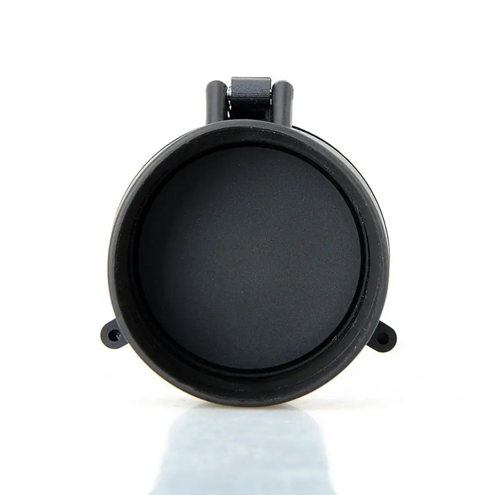 Rifle Scope Lens Cover Rifle Scope Protector 25.5mm-64mm Transparent Rifle-Scope Lens Cover Flip Up Quick Spring Protection Cap Objective Lense Lid Airsoft Hunting-Rifle