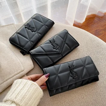 

Women's Wallet 2020 New Fashion PU Multi-card Slot Large Capacity Long Ladies Buckle Zipper Coin Purse