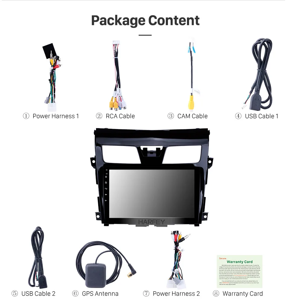 Discount Harfey Android 9.0 Car Radio For 2013 2014 -2017 Nissan TEANA 9 Inch 2Din Wifi GPS Multimedia Player Support SWC DVR Mirror Link 16