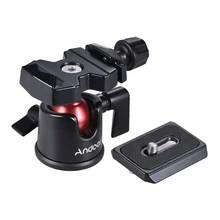 Andoer-trípode con cabezal de bola giratorio de 360 grados, cabezal de bola panorámico para cámara DSLR, trípode, monopié, accesorios de fotografía