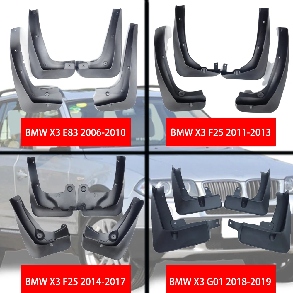 

For BMW X3 E83 F25 G01 Mudguards X3 E83 F25 G01 Mud flaps bmw E83 F25 G01 car Fenders splash guards auto accessories 2006-2019