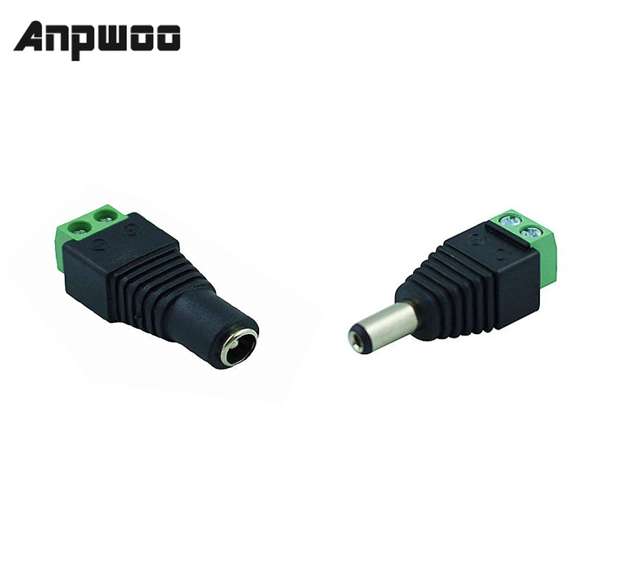 ANPWOO 1 пара штекер питания постоянного тока 2 1x5 5/x гнездовой разъем адаптер для