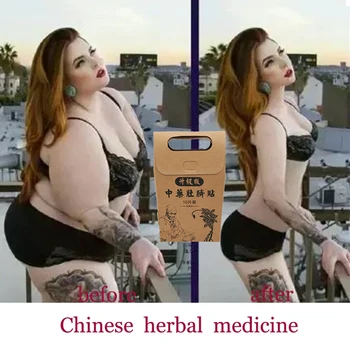 

10PCS Traditional Chinese Medicine Slimming Navel Sticker Slim Patch Lose Weight Fat Burning White Slim Patch Face Lift Tools
