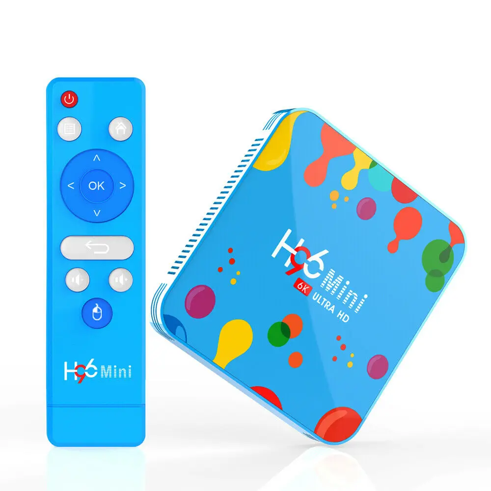 4G 32G H96 Мини ТВ коробка H.265 Android 9,0 4 Гб 128 ГБ четырехъядерный 6 к ультра высокой четкости 60FPS Топ медиаплеер - Цвет: 4G 32G