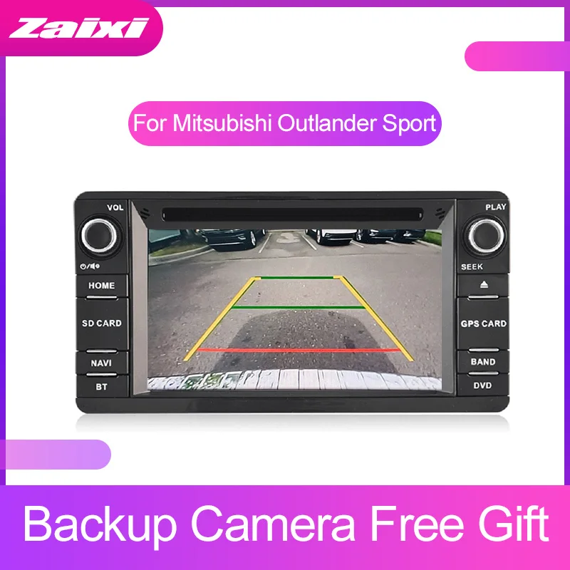 ZaiXi HD мультимедиа для Android плеер 2 Din wifi gps-навигация Авторадио для Mitsubishi Outlander Sport 2010~ gps радио