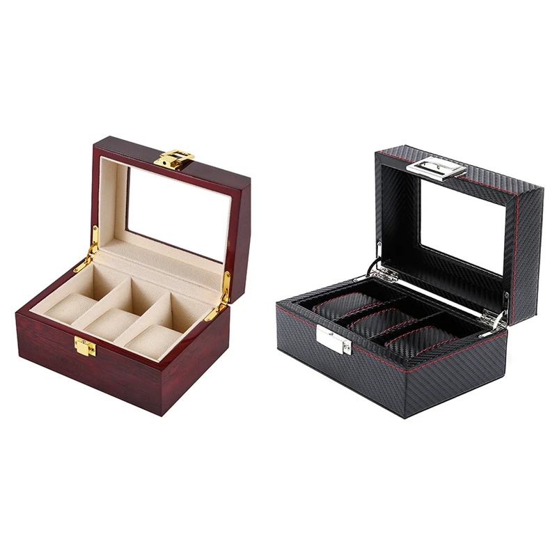Часы Winder Box двойные часы регулируемая подушка деревянная Механическая подставка под часы органайзер для хранения подарочный чехол ZH